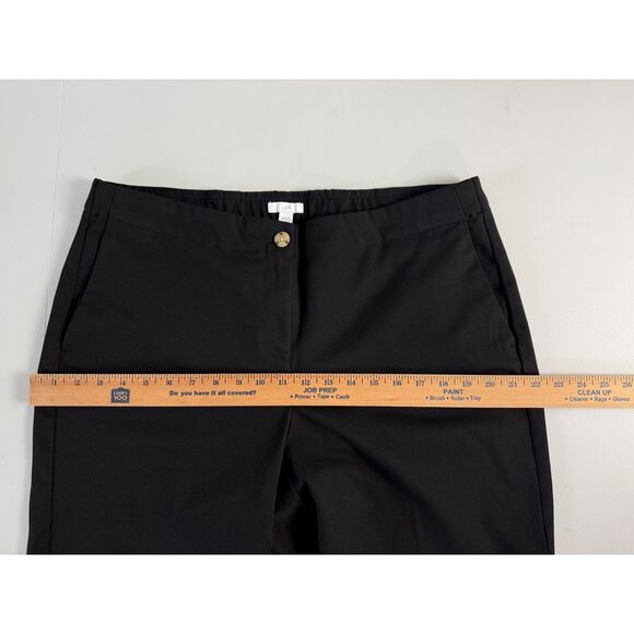 J Jill Black Chino Pants Polyester Rayon Spandex Elastic Waistband Women's 16 P - Picture 7 of 10